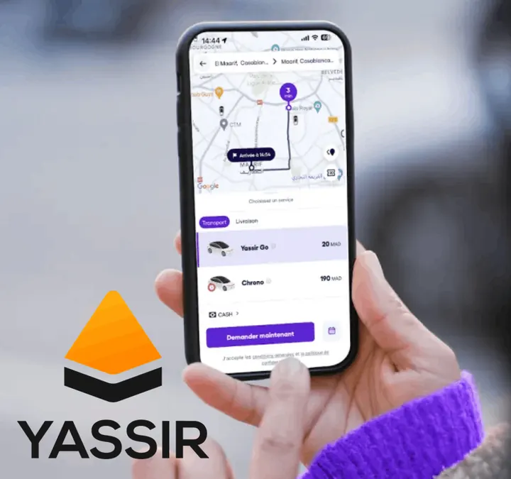 Yassir super-app running on an iPhone