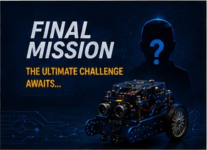 A mysterious silhouette with a question mark — the final mission is secret